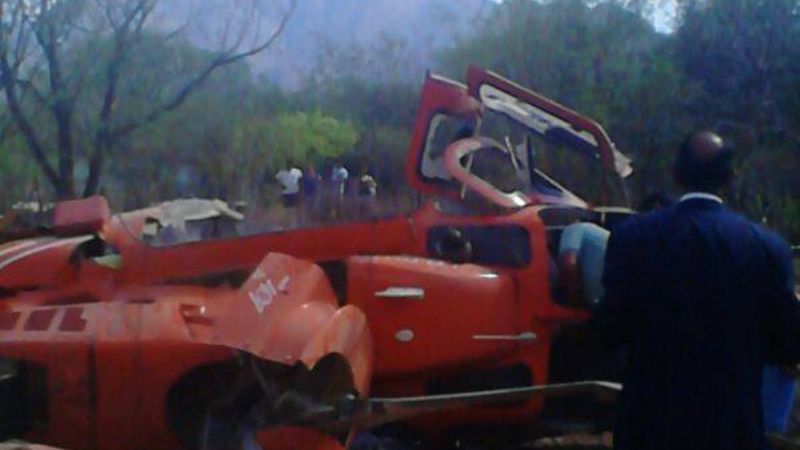 Tragedia en Valle Fértil: así quedó el helicóptero tras el accidente