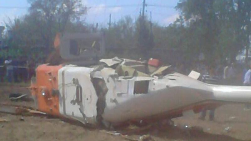 Tragedia en Valle Fértil: así quedó el helicóptero tras el accidente