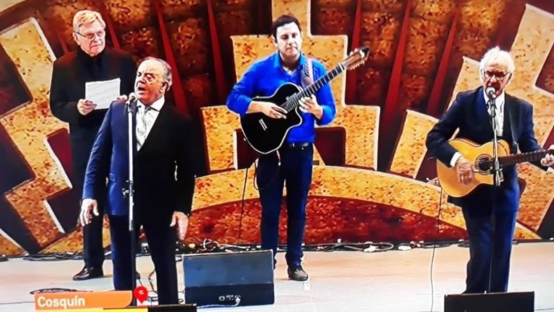 Con Rony Vargas, el Dúo Mínguez-Barboza cantó en el Festival de Cosquín