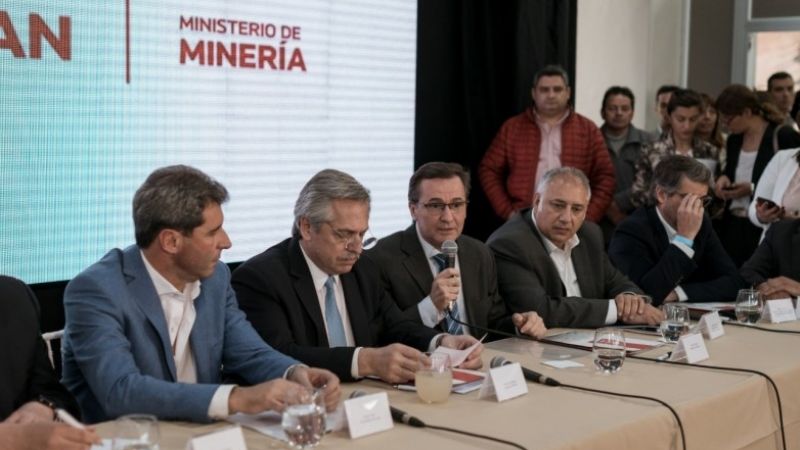 Fernández compartió la visión del sector minero