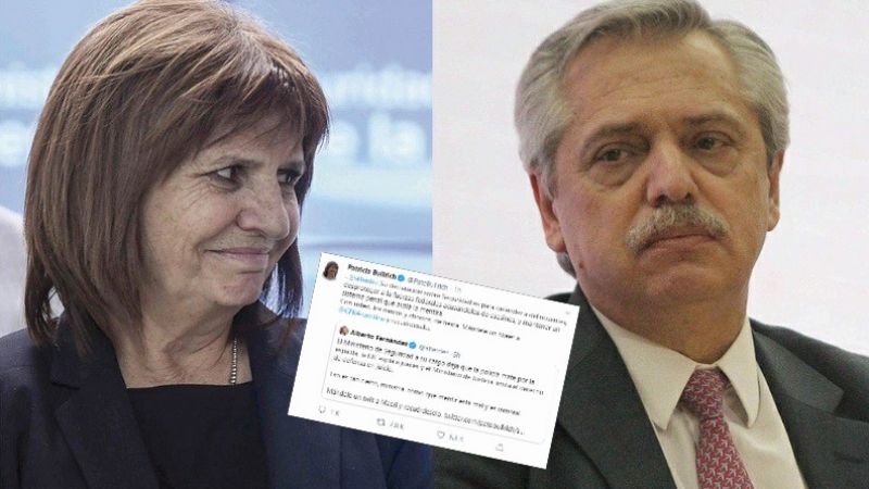 Duro cruce en redes entre Patricia Bullrich y Alberto Fernández por la "ley mentira"