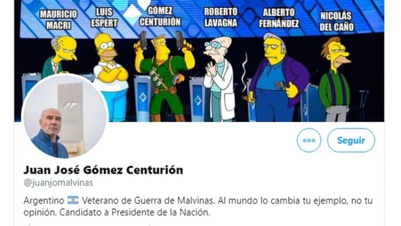 Gomez Centurión subió una provocativa imagen a Twitter