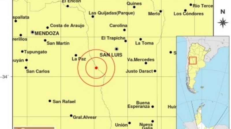 Fuerte sismo en Mendoza se sintió en San Juan, Córdoba y Buenos Aires