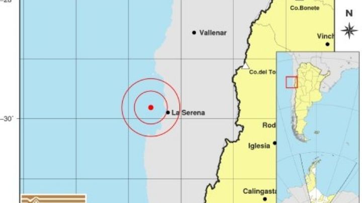 Un fuerte sismo se registró en Chile y se percibió en San Juan