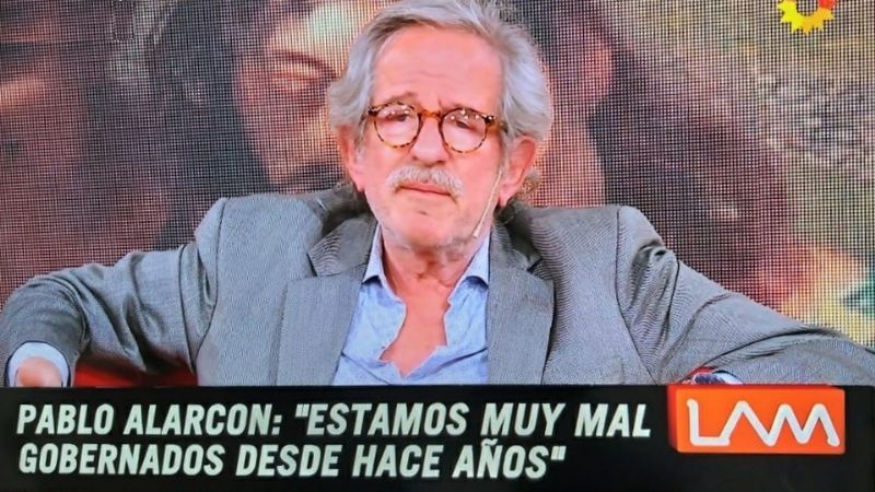 Dura crítica de Pablo Alarcón: "somos un pueblo mal gobernado"