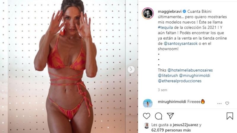 Magui Bravi ensayó un beboteo y estalló Instagram