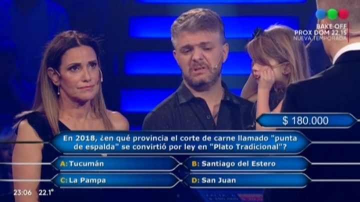 María Fernanda Callejón no sabía lo que era la Punta de Espalda y perdió 180 mil pesos