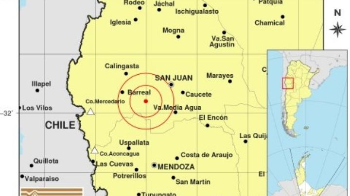 Tres intensos sismos movieron la madrugada en San Juan