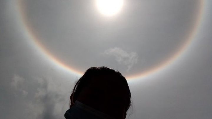Un halo solar sorprendió a México después del terremoto