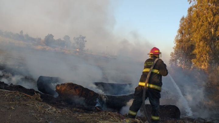 Preocupación en Médano de Oro: por los incendios, pidieron más apoyo para Bomberos
