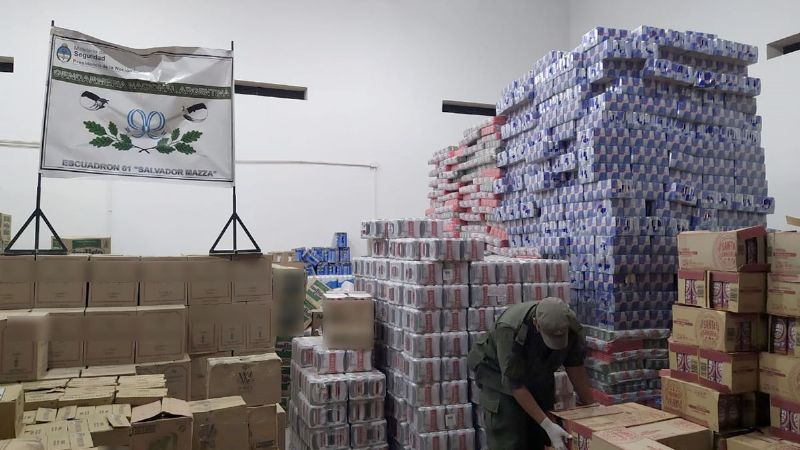 Vino, cerveza y harina: decomisaron un cargamento millonario de mercadería