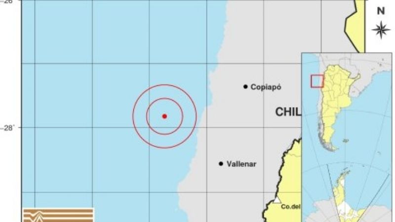 Chile tiembla: un sismo intenso se sintió este miércoles en San Juan