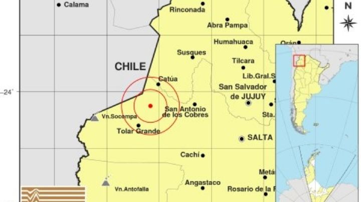 Un fuerte sismo sacudió a Salta este sábado