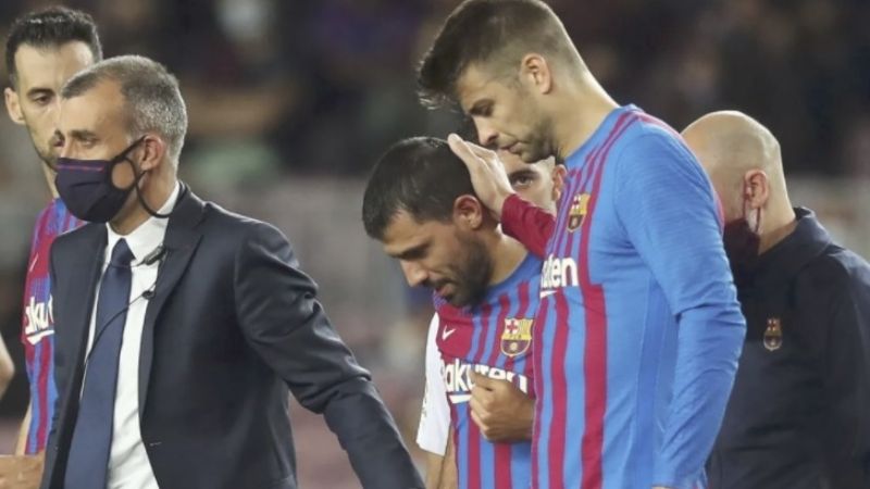 Tras detectar la arritmia cardíaca, Agüero sigue internado en Barcelona