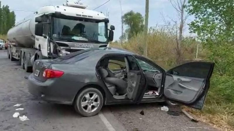 Tragedia en Caucete: un hombre murió en un fuerte choque con un camión