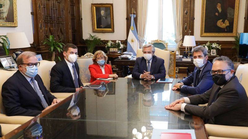 Fernández recibió a Uñac y al CEO del Grupo Lundin por el proyecto Josemaría que generará 5500 empleos en San Juan