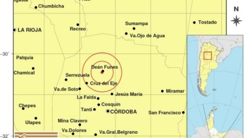 Preocupación por 2 fuertes sismos en Córdoba