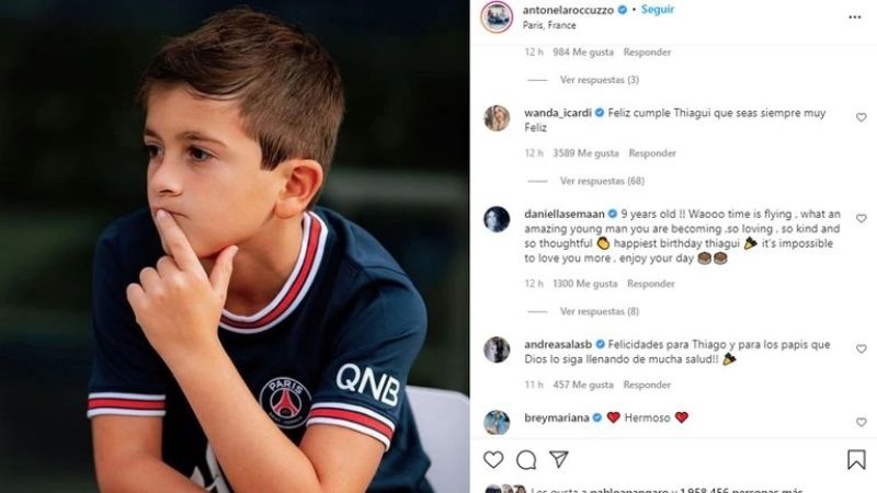 Wanda Nara reaccionó ante una foto romántica de Antonela Roccuzzo con Lionel Messi