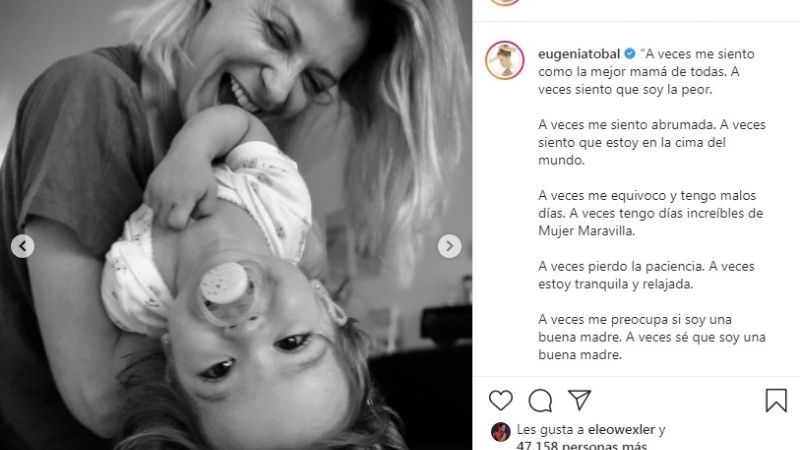 "Lo intento": Eugenia Tobal conmovió al hablar de su maternidad