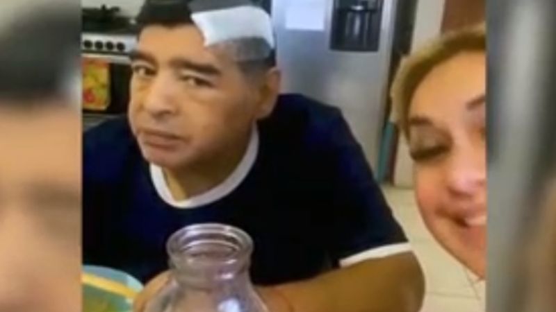 Difundieron el último video de Diego Maradona: "estoy abollado"