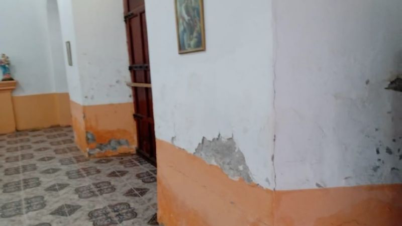 Por serios daños, INPRES pidió inhabilitar la parroquia "Nuestra Sra. de las Mercedes" en Jáchal