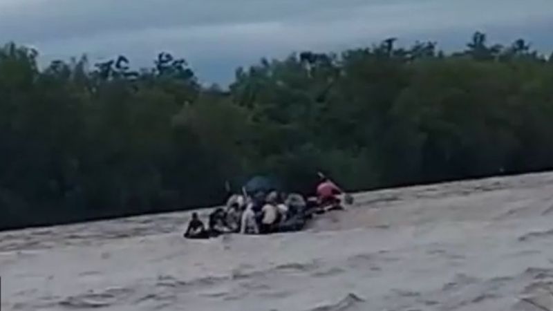 Río Bermejo: viajaban en un gomón, se pinchó y 6 personas desaparecieron