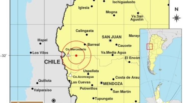 Un intenso sismo sacudió la madrugada del domingo en San Juan y se sintió en Mendoza