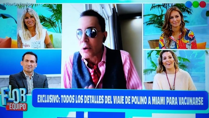 Polino se vacunó en Miami: "me sentí super bien"