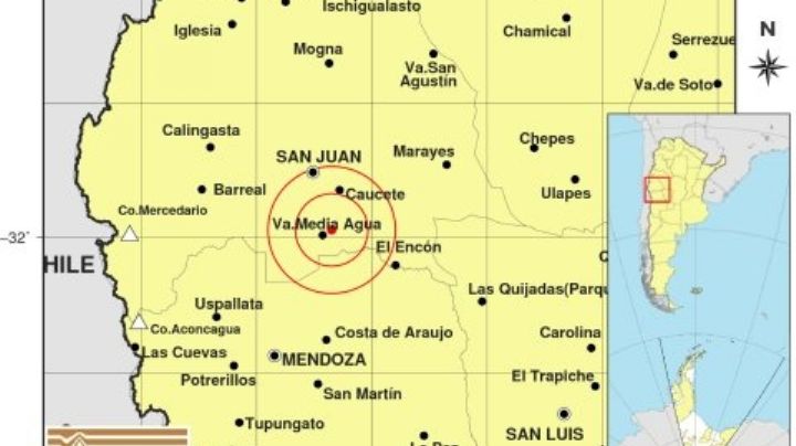 Un fuerte sismo se hizo sentir en la madrugada del domingo en San Juan