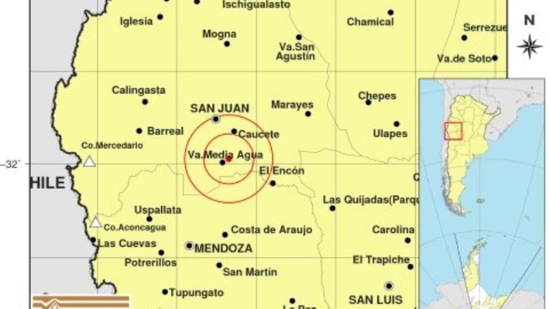 Un fuerte sismo se hizo sentir en la madrugada del domingo en San Juan