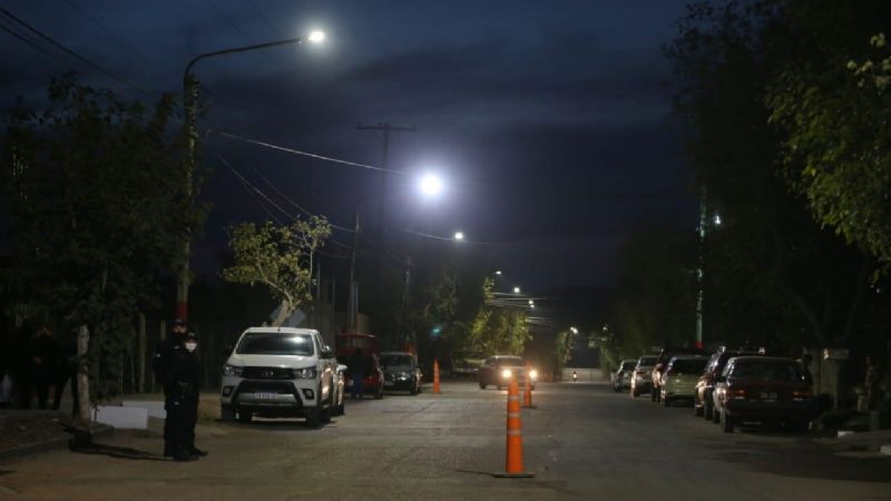 Chimbas: inauguraron iluminación led en tres barrios y portal de ingreso