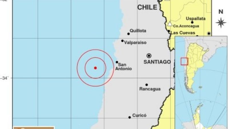 Un fuerte sismo en el Océano Pacífico sacudió a San Juan y Mendoza