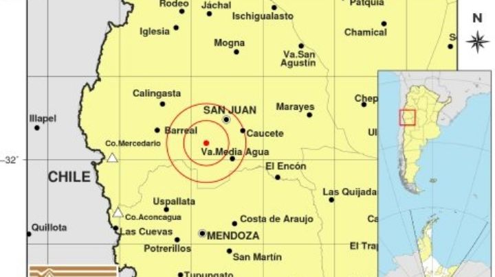 Un intenso sismo superficial sorprendió en la tarde en San Juan