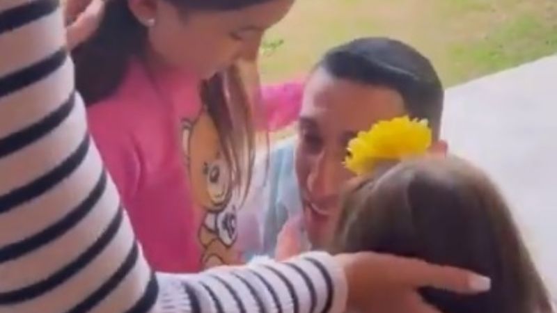 "Papito, te extrañamos tanto": el conmovedor reencuentro de Ángel Di María con su familia