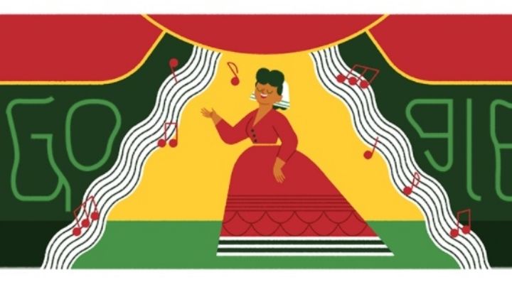Google recuerda con su Doodle el 175 aniversario del nacimiento de Ángela Peralta