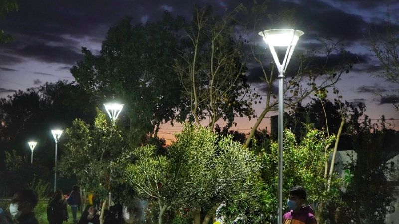 Los vecinos del barrio Resero ya disfrutan de una nueva plaza e iluminación Led