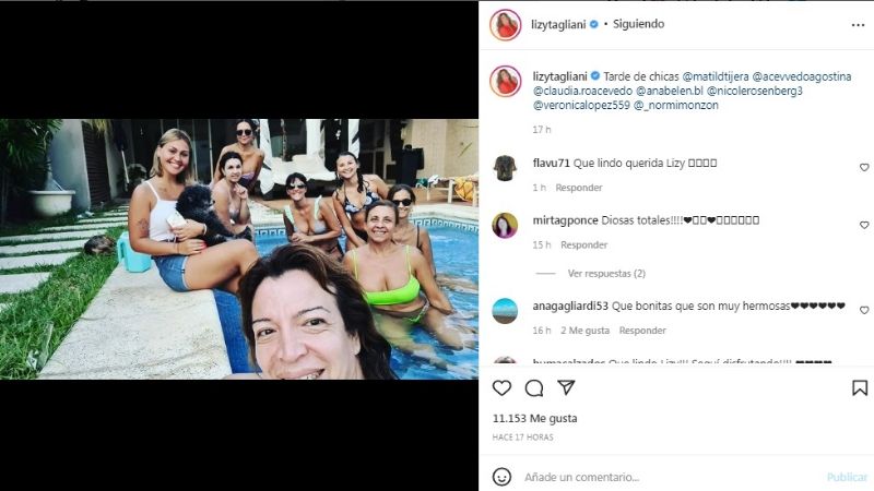 "Si me ahogo que sea sexy": Lizy Tagliani sorprendió nadando en bikini