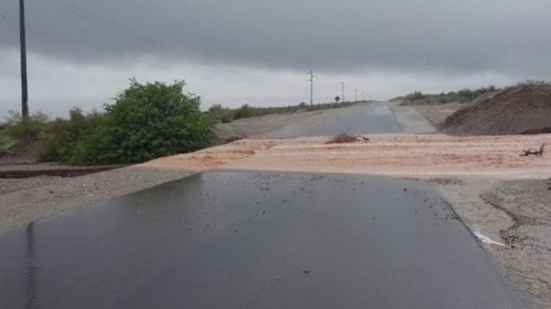 Un tramo de la Ruta 40, afectado por creciente en badenes