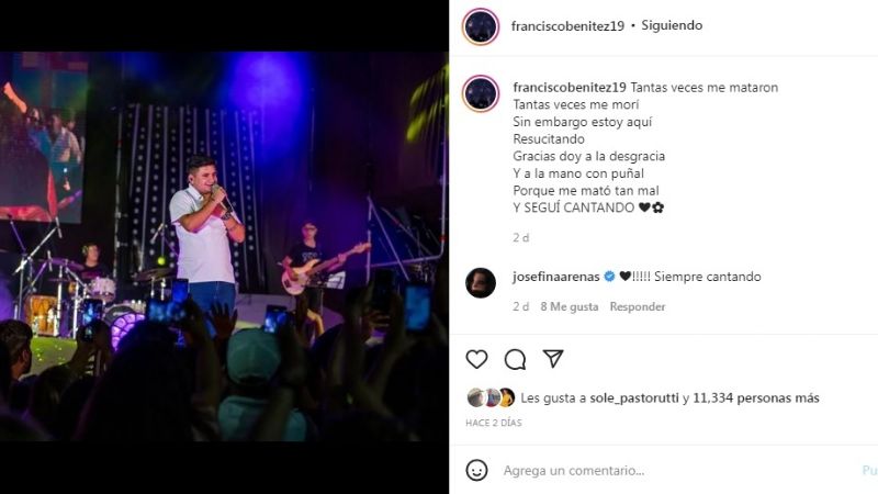 "Gracias doy a la desgracia": el gran momento de Francisco Benitez, ganador de "La Voz Argentina"