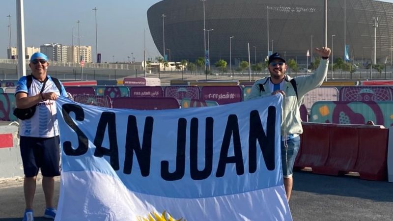 La emoción de un sanjuanino en Qatar tras vivir Argentina vs México: "fue el partido de nuestra vida"