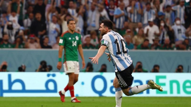 En un partido emocionante, Argentina venció a México