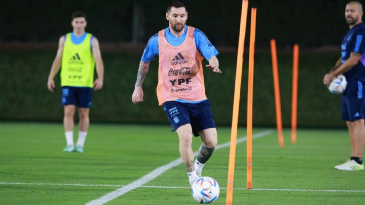 Con Messi y clima alegre, Argentina entrenó con miras a Polonia