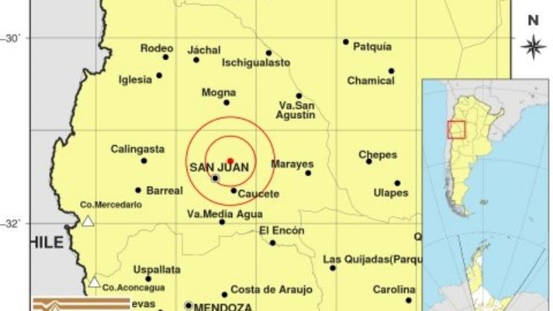 Un sismo superficial en La Rioja se percibió en San Juan