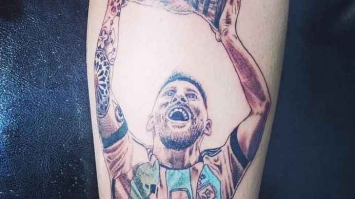 Un sanjuanino se tatuó a Messi como promesa cumplida: “sabía que íbamos a salir campeones”