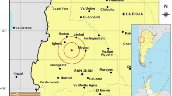 Fuerte sismo con epicentro en San Juan sacudió la siesta de este jueves