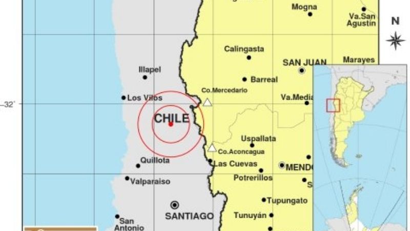 Un fuerte sismo con epicentro en Chile se percibió en San Juan