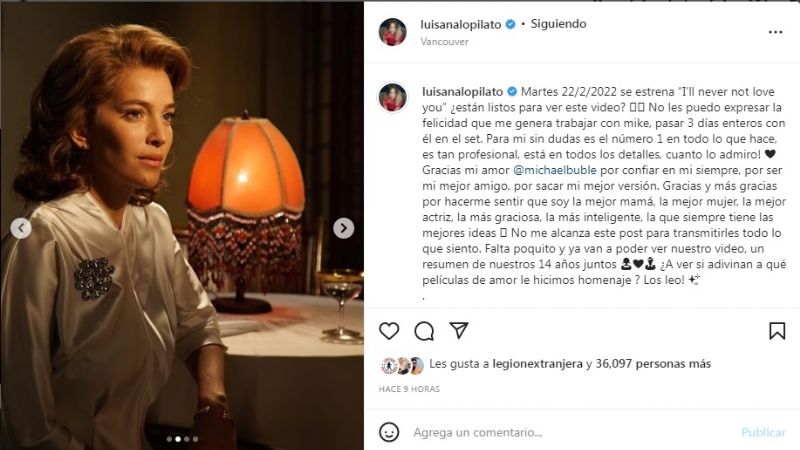 "Falta poquito": ¿Luisana Lopilato confirmará su embarazo?