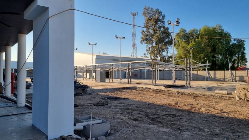 Nuevo centro comercial en Rivadavia: esperan poder inaugurarlo en agosto