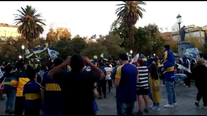 Los hinchas sanjuaninos festejaron el nuevo campeonato de Boca