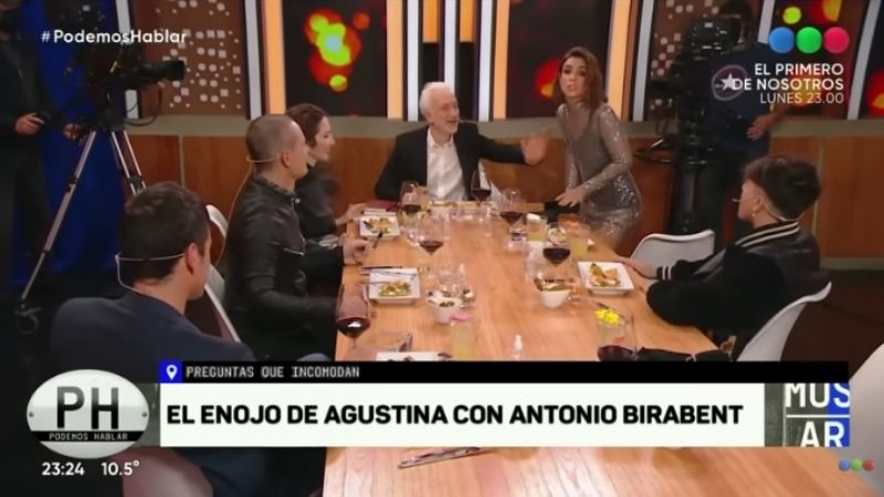 Video: enfurecida por una pregunta, Agustina Cherri abandonó "PH Podemos Hablar"